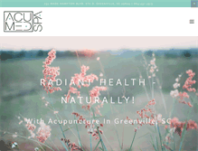 Tablet Screenshot of acupuncturecarolina.com